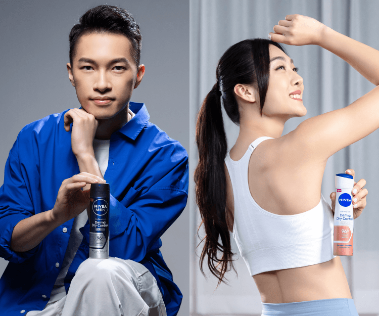 夏日大作戰 專業運動員必備止汗好物 NIVEA® DERMADRY CONTROL專業雙效極護止汗系列