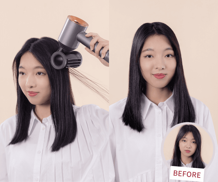 扁塌毛躁髮質女生必看！Dyson Supersonic™ 風筒全新二合一抗毛躁順髮風嘴 3個小技巧亮滑秀髪輕鬆get