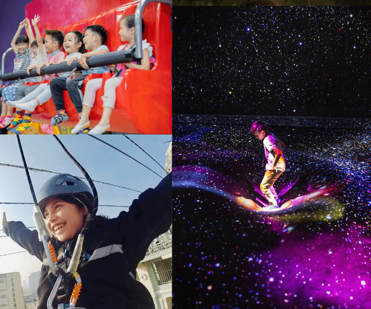 澳門親子遊｜ 4大最新澳門熱點 夢幻藝術展覽Teamlab + 刺激高空滑索 一家大小玩餐飽