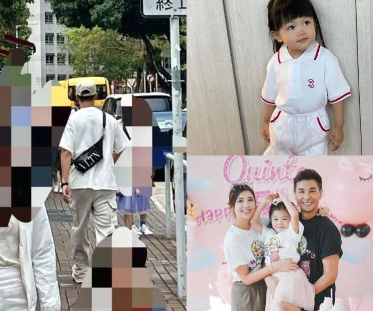 星二代名幼｜陳展鵬湊5歲小豬比放學被捕獲   讀九龍塘名幼St. Cat 教學理念受星爸星媽追捧